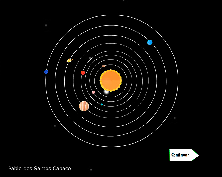 interactivo sobre por qué giran los planetas alrededor del sol